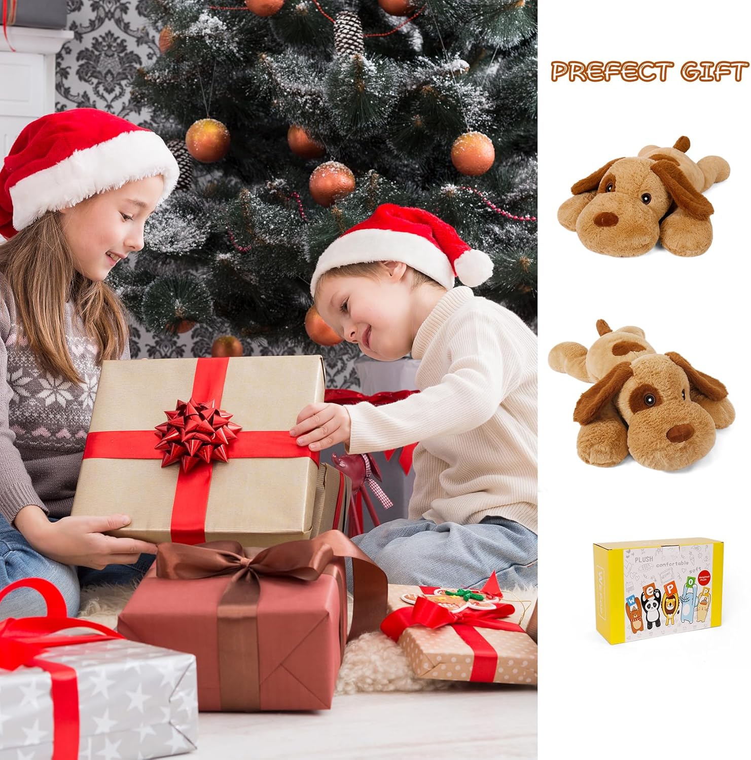 Gubuy 5lbs Weighted Dog Plush Toy 24in