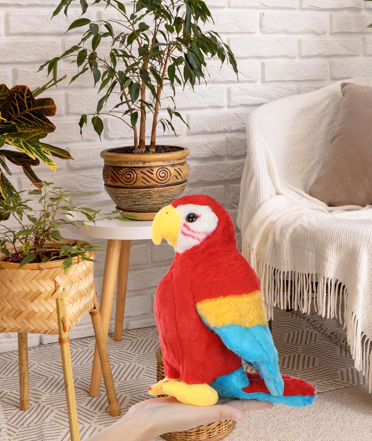 LeYoHa Parrot Plush Toy - Red Macaw 984 Inch