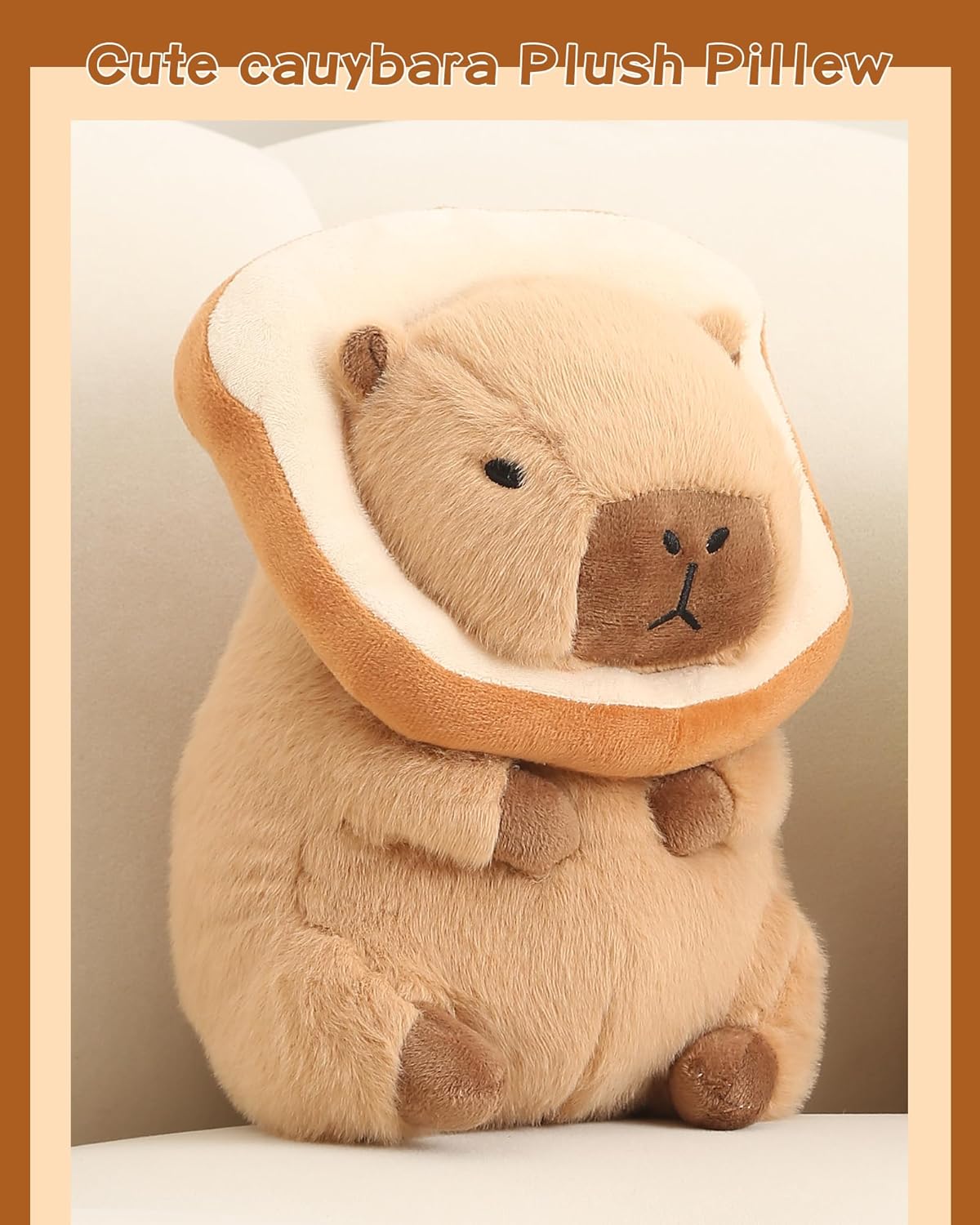 Cute Capybara Plushie Pillow 12 Inch Toy for Kids Adults