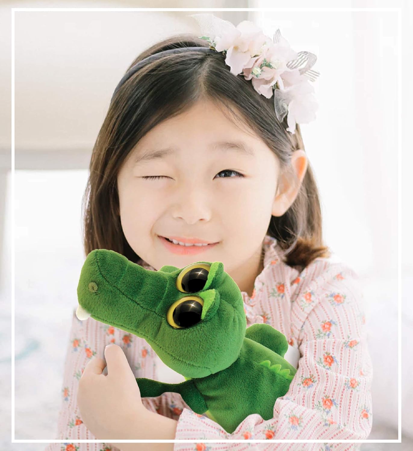 DolliBu Green Alligator Plush Stuffed Animal - 6 Inches 1