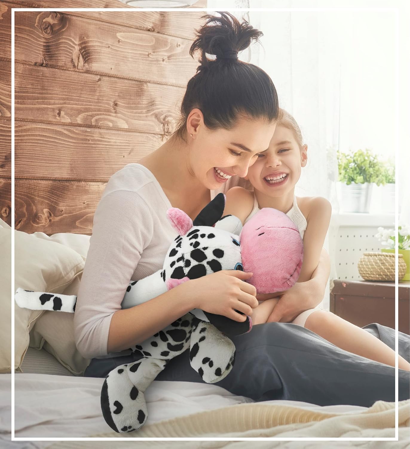 DolliBu Plush Cow Pillow - 27 Inch Big Hugging Toy