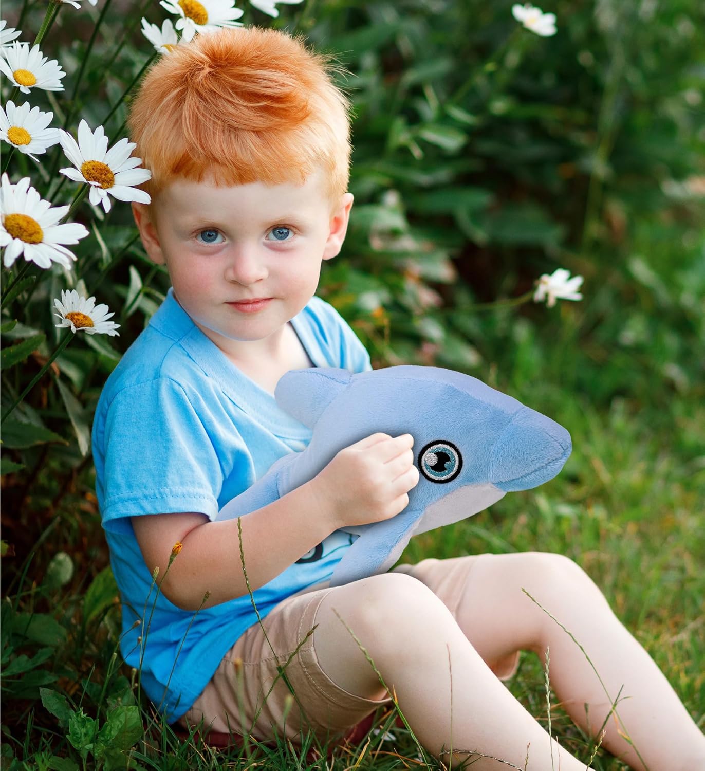 DolliBu Dolphin Eco-Friendly Plush Toy 135 Inch