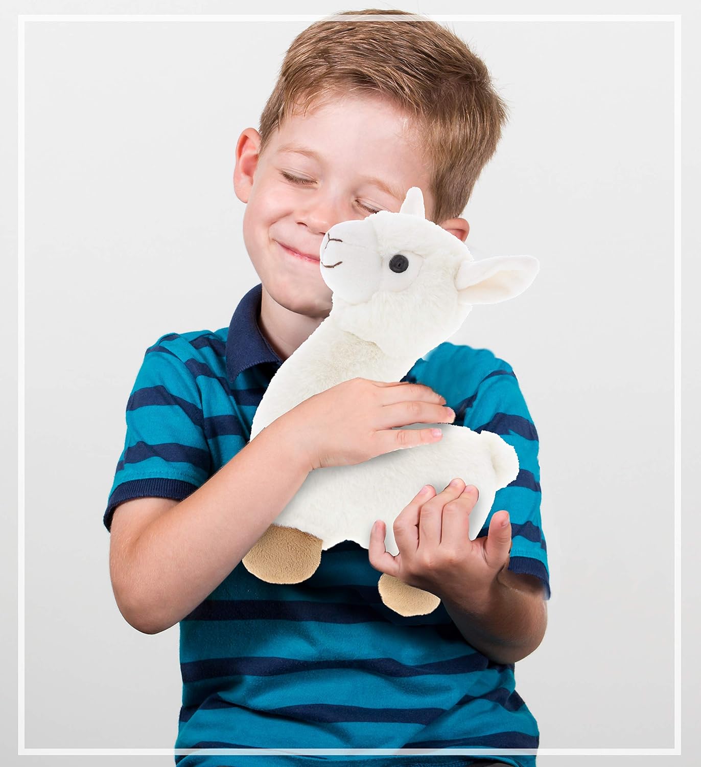 DolliBu Super Soft White Llama Plush Toy 11 Inches