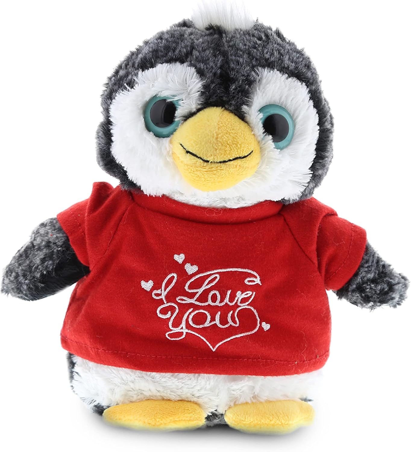 DolliBu I Love You Valentine Penguin Plush - 9 Inches