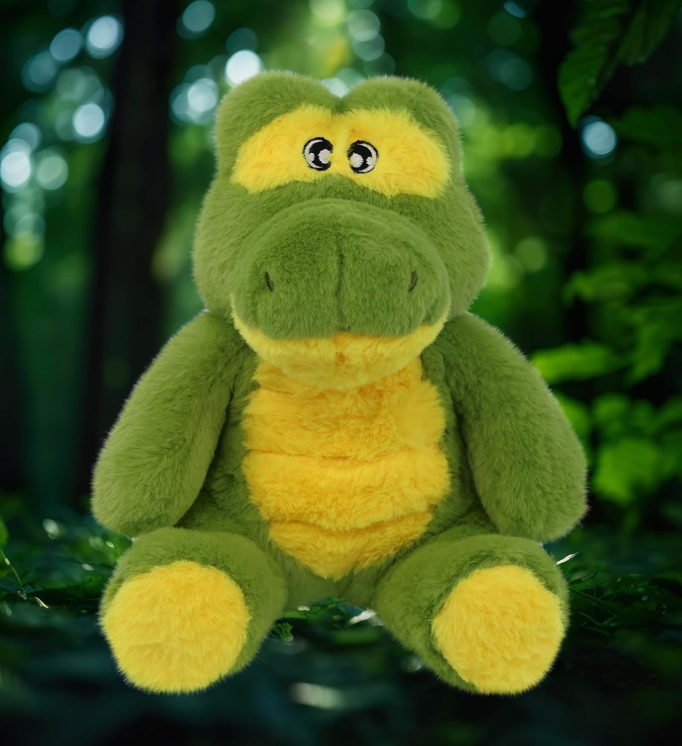 DolliBu Alligator Plush Toy 9 Inches Eco-Friendly Stuffed Animal