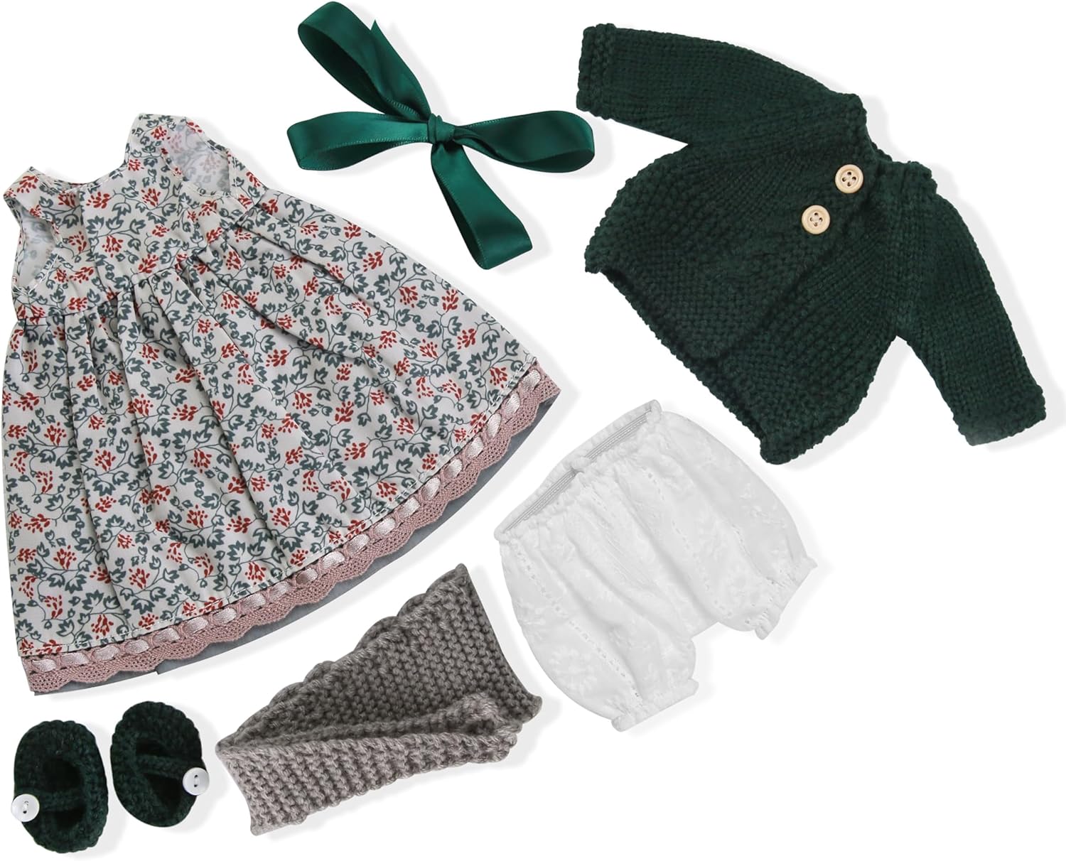 BlissfulPixie 12 Inch Waldorf Doll Clothes Set