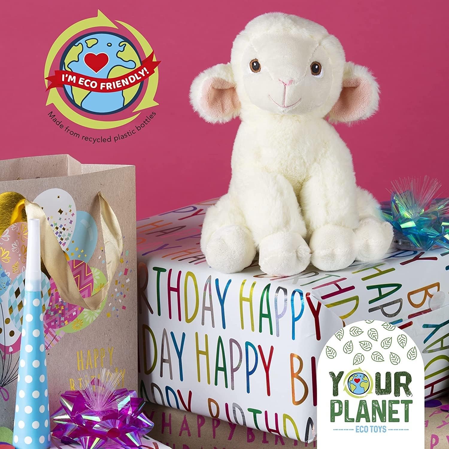 Deluxe Paws Your Planet 6 Eco Soft Plush Lamb Teddy Bear