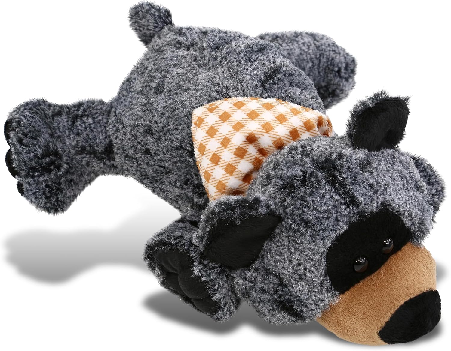 DolliBu Plush Black Bear Stuffed Animal - 9 Inches