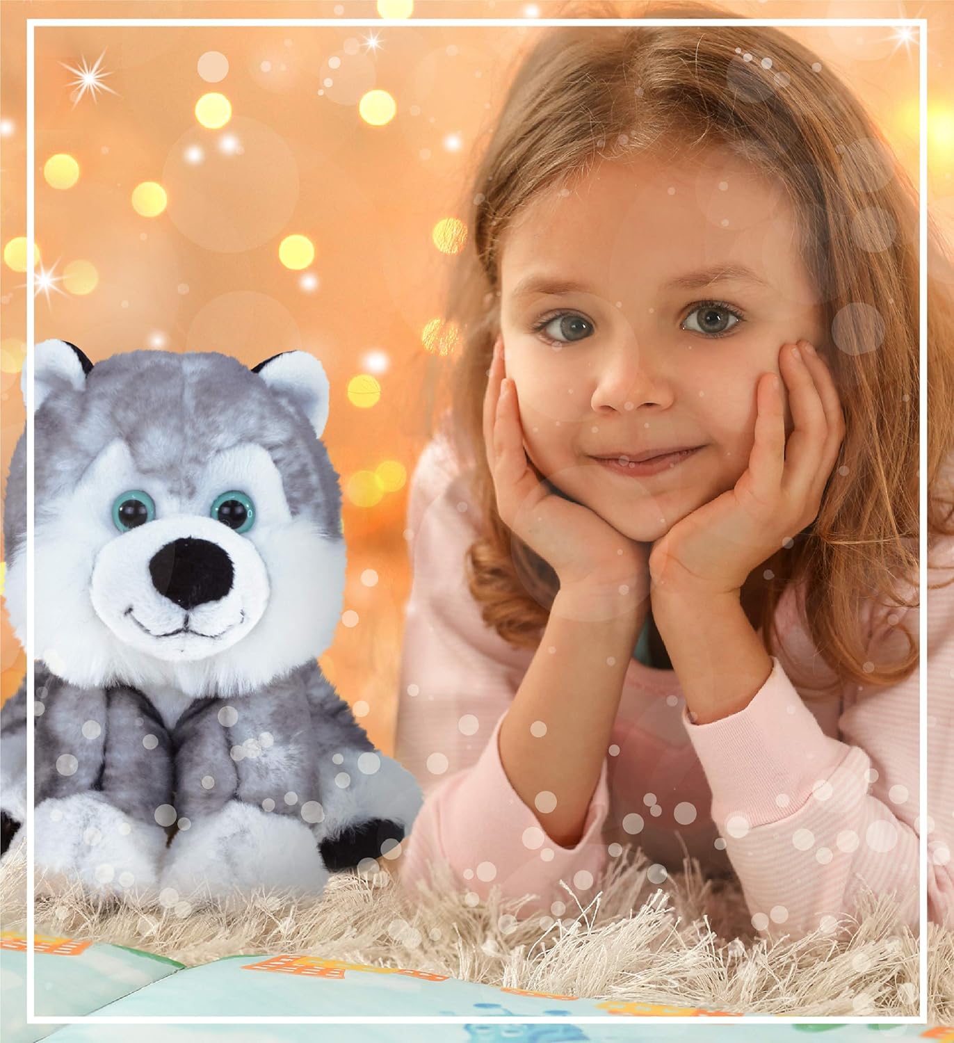 Puzzled DolliBu Floppy Husky Plush 9 Inch