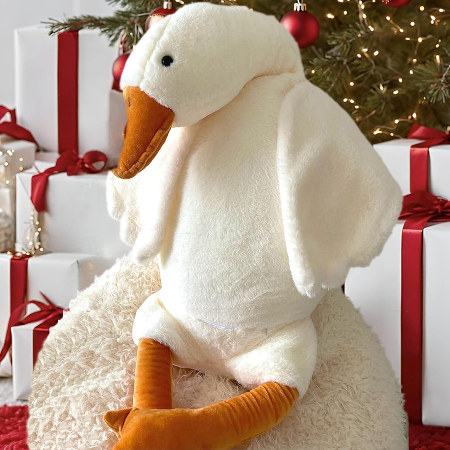 Tanha Large White Goose Plush Stuffed Animal