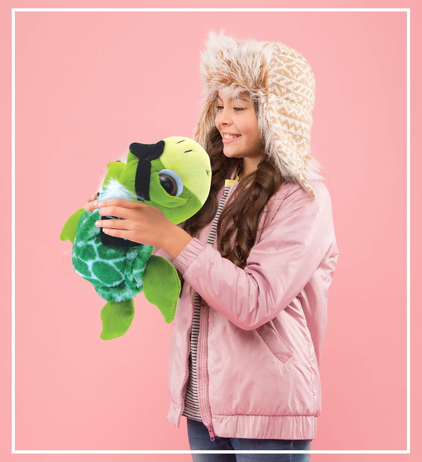 DolliBu Pirate Sea Turtle Plush - 9 Inch Huggable Toy
