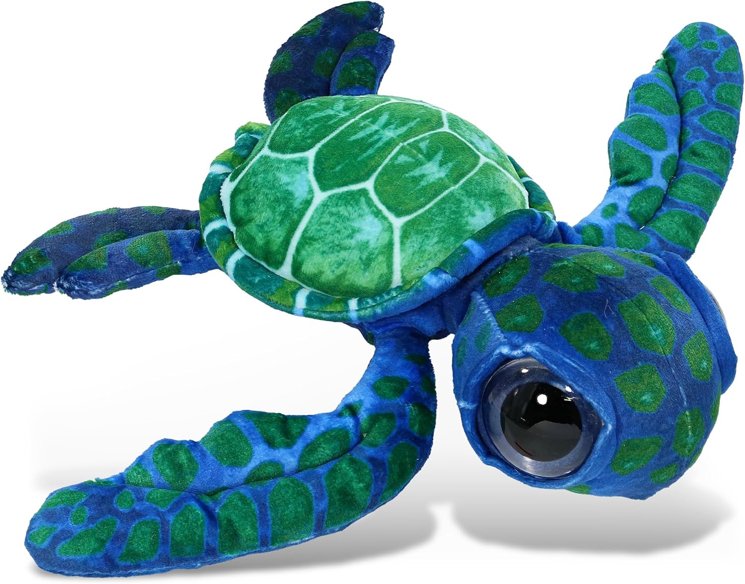 DolliBu Blue Sea Turtle Plush Toy 10 Inches