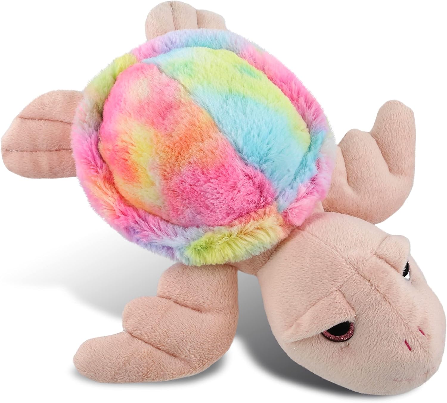 DolliBu Rainbow Pink Sea Turtle Plush Toy