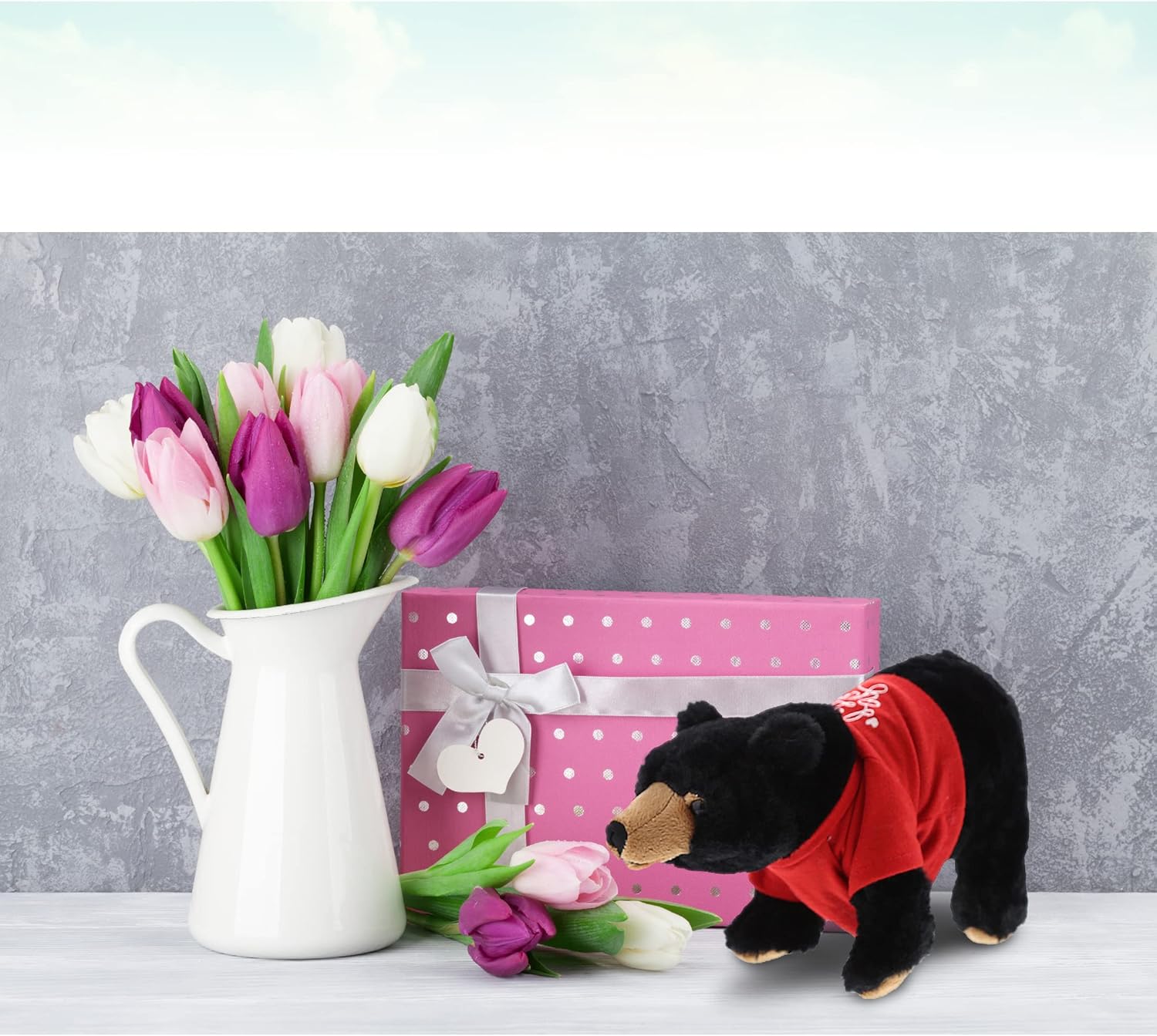 DolliBu Personalized I Love You Black Bear Plush Toy 1
