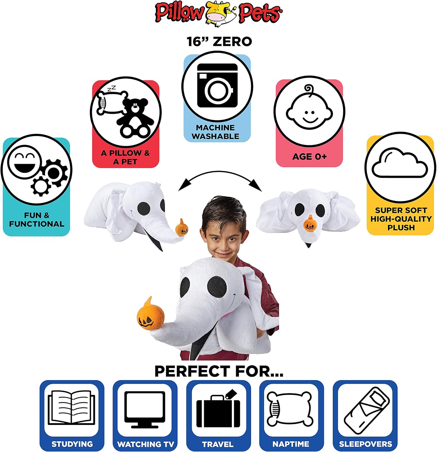 Pillow Pets Disney 16 Zero Stuffed Animal