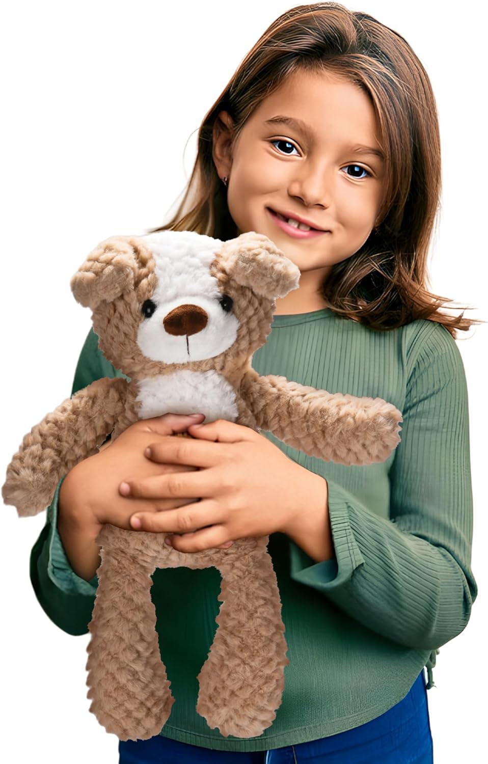 CHILDLIKE BEHAVIOR Dog Plush Toy Pillow - 15W x 10H Soft Cuddly Stuffed Animal
