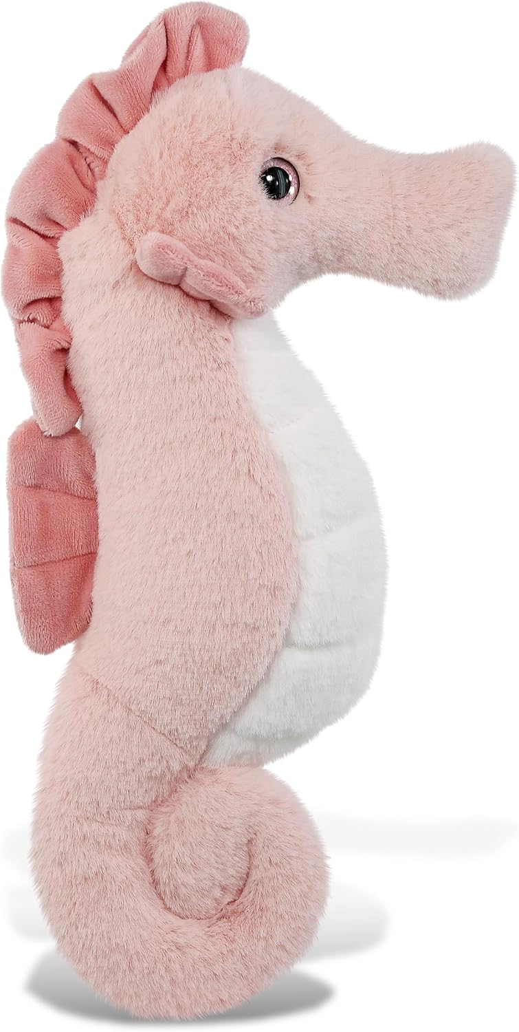 DolliBu Rose Seahorse 12 Inch Super Soft Plush Toy