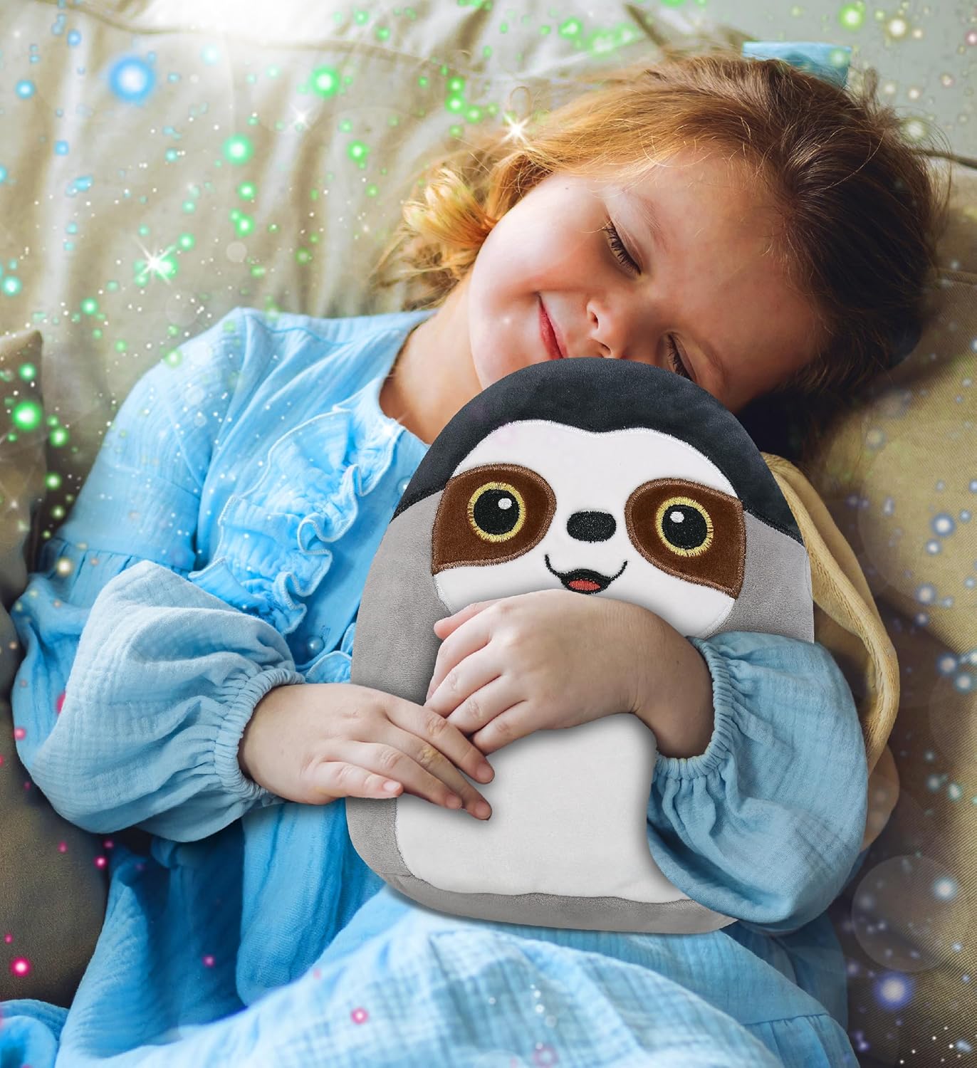 DolliBu Snug-Mooshies Sloth Plush Toy - 10 Inch