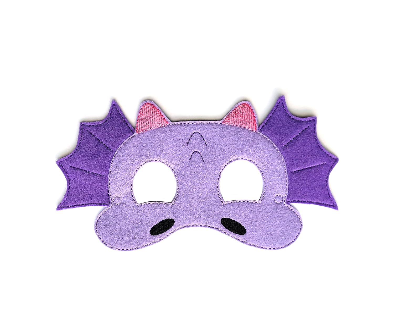 Baby WhatKnots Kids Purple Dragon Felt Face Mask 1