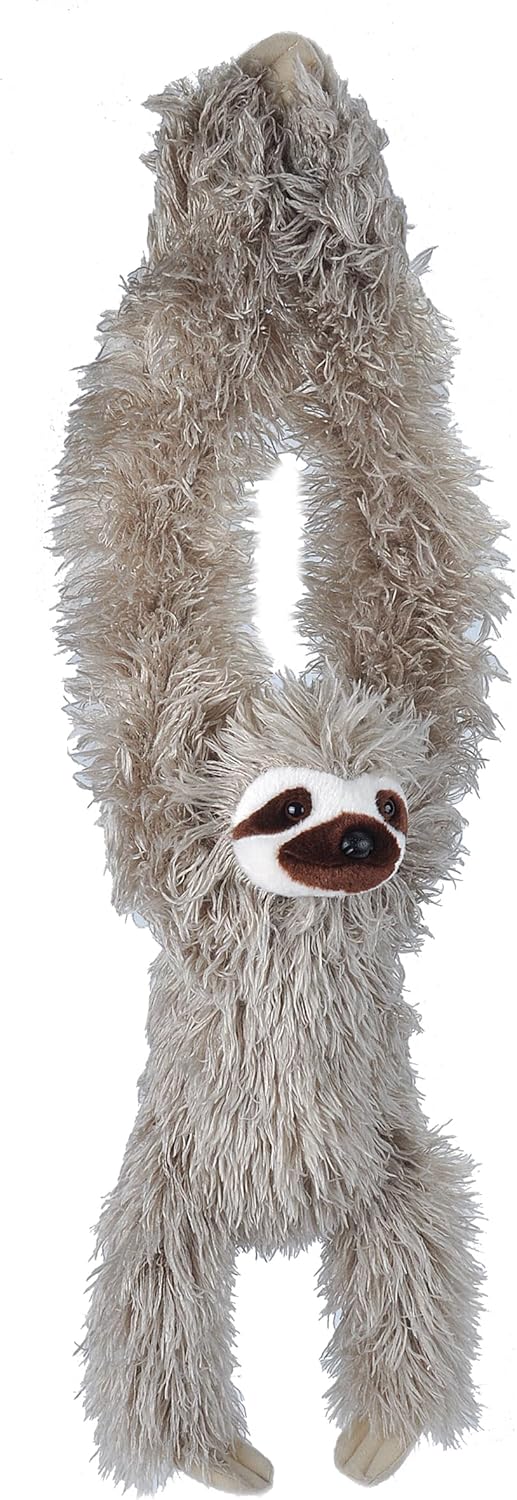 Wild Republic Hanging 3 Toed Sloth Plush 30 Inches