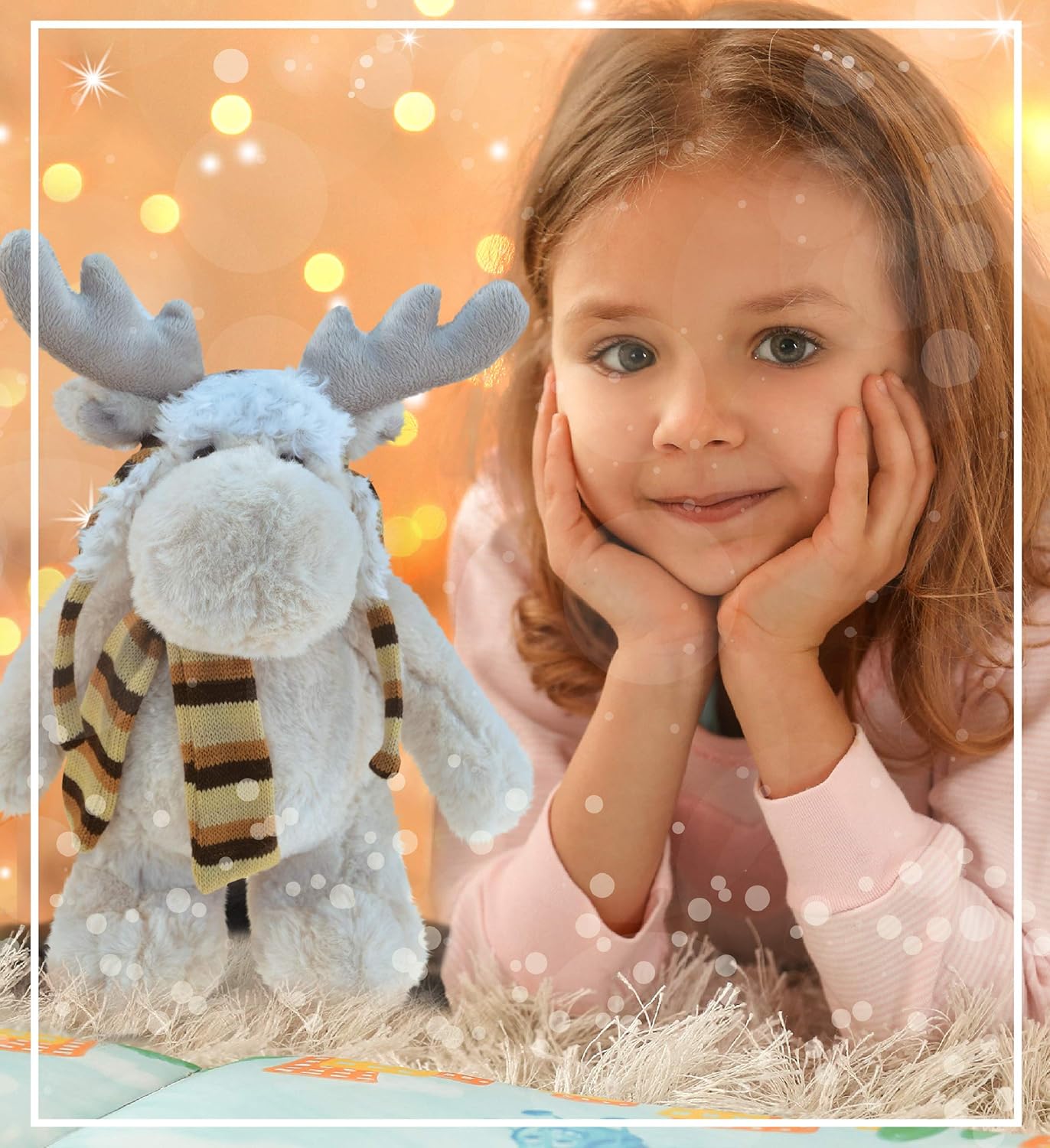 Puzzled DolliBu Standing Moose Plush Toy - 135 Inches