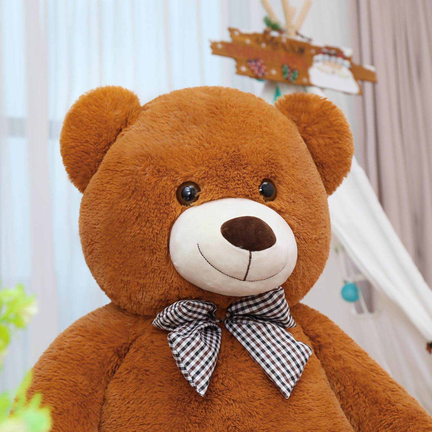 Giant Teddy Bear Plush Stuffed Animal 47 Inch Dark Brown