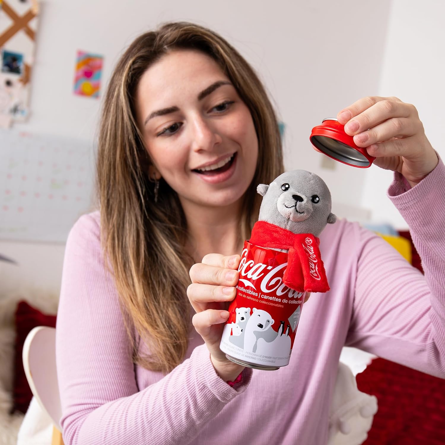 Coca-Cola Pop Cans Collectible Plush Stuffed Animal