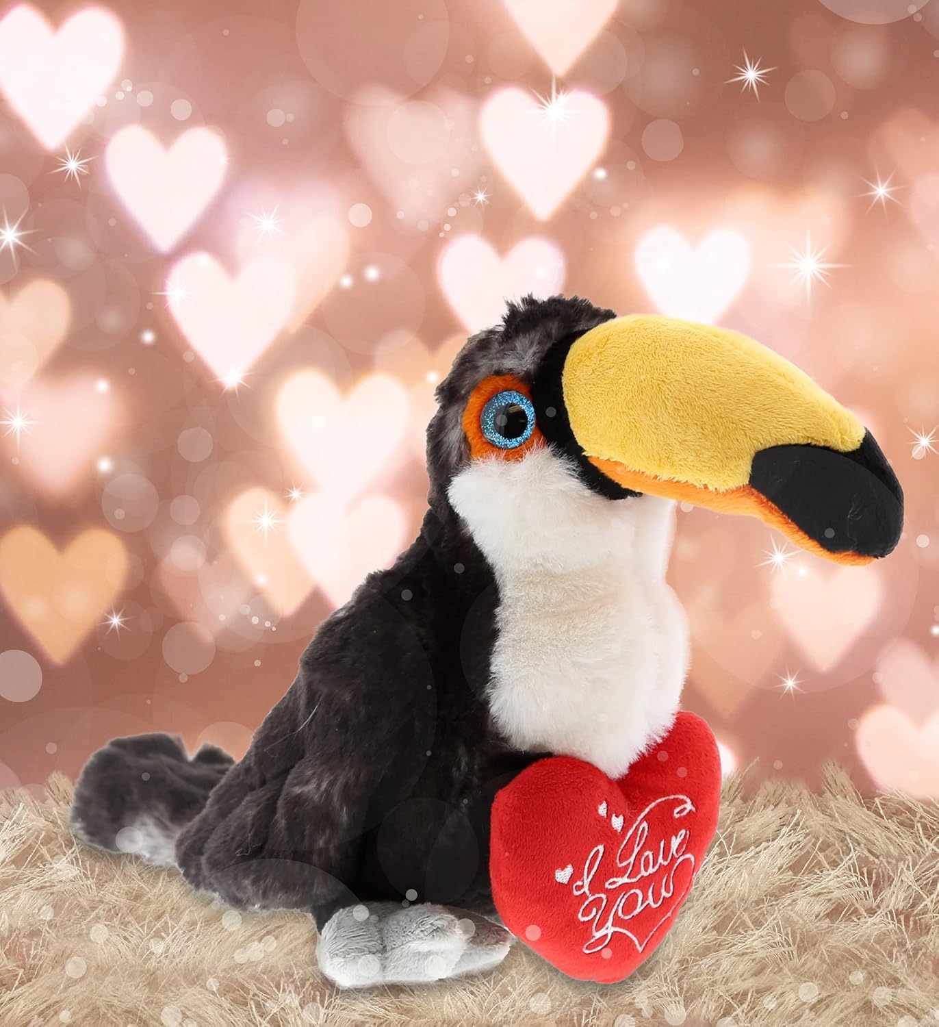 DolliBu Personalized I Love You Toucan Plush - 8 Inches