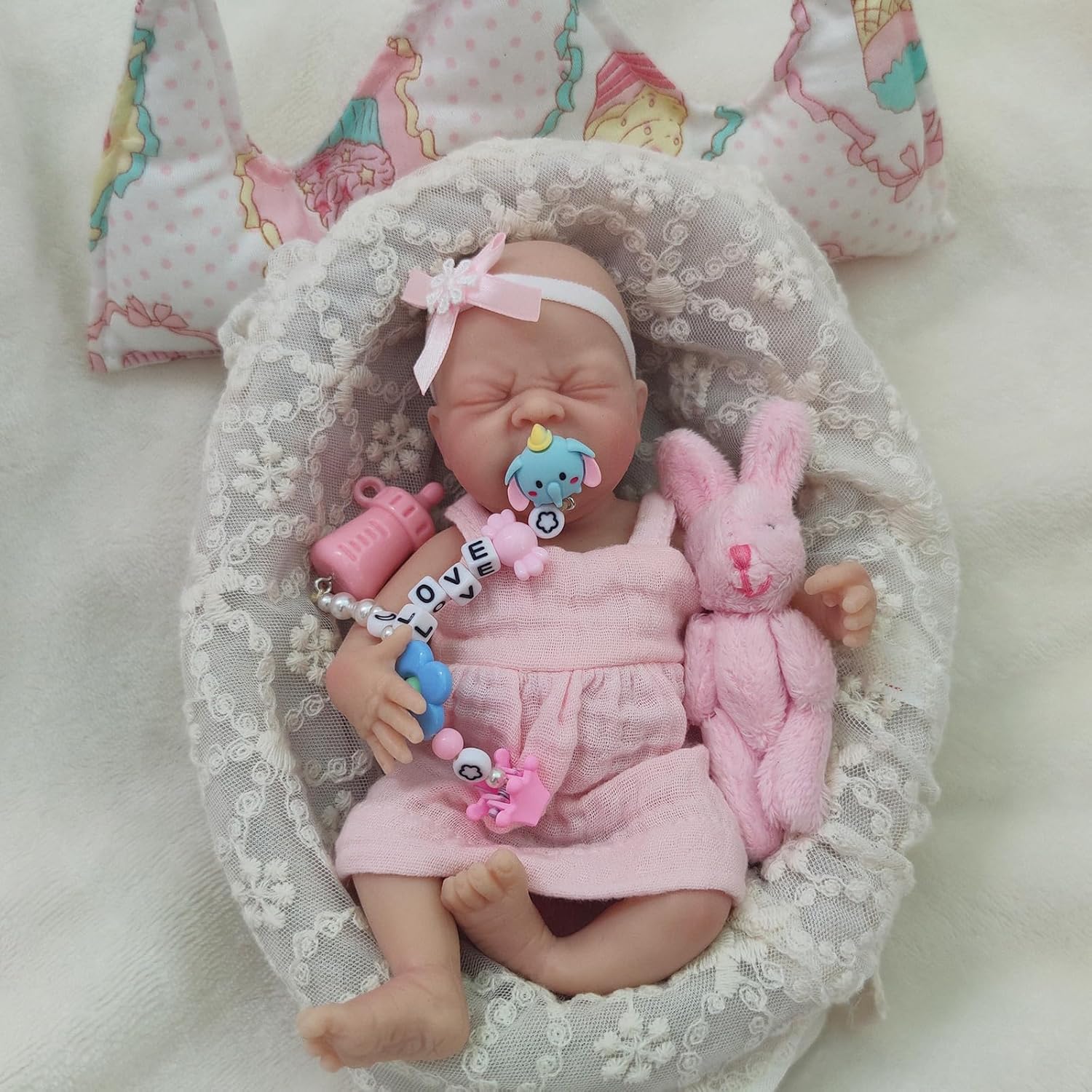 Mire Mire 7 Inch Reborn Baby Doll with Crying Face