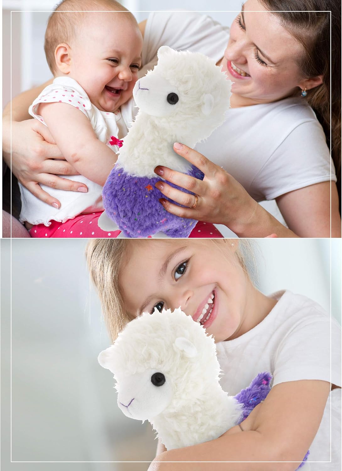 DolliBu Sparkle Purple Llama Plush 115 Inch 1