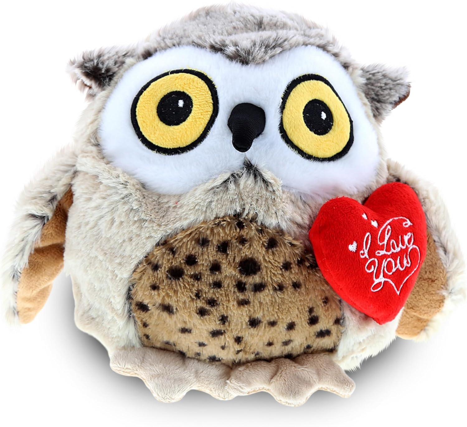 DolliBu I Love You Valentine Owl Plush - 6 Inches