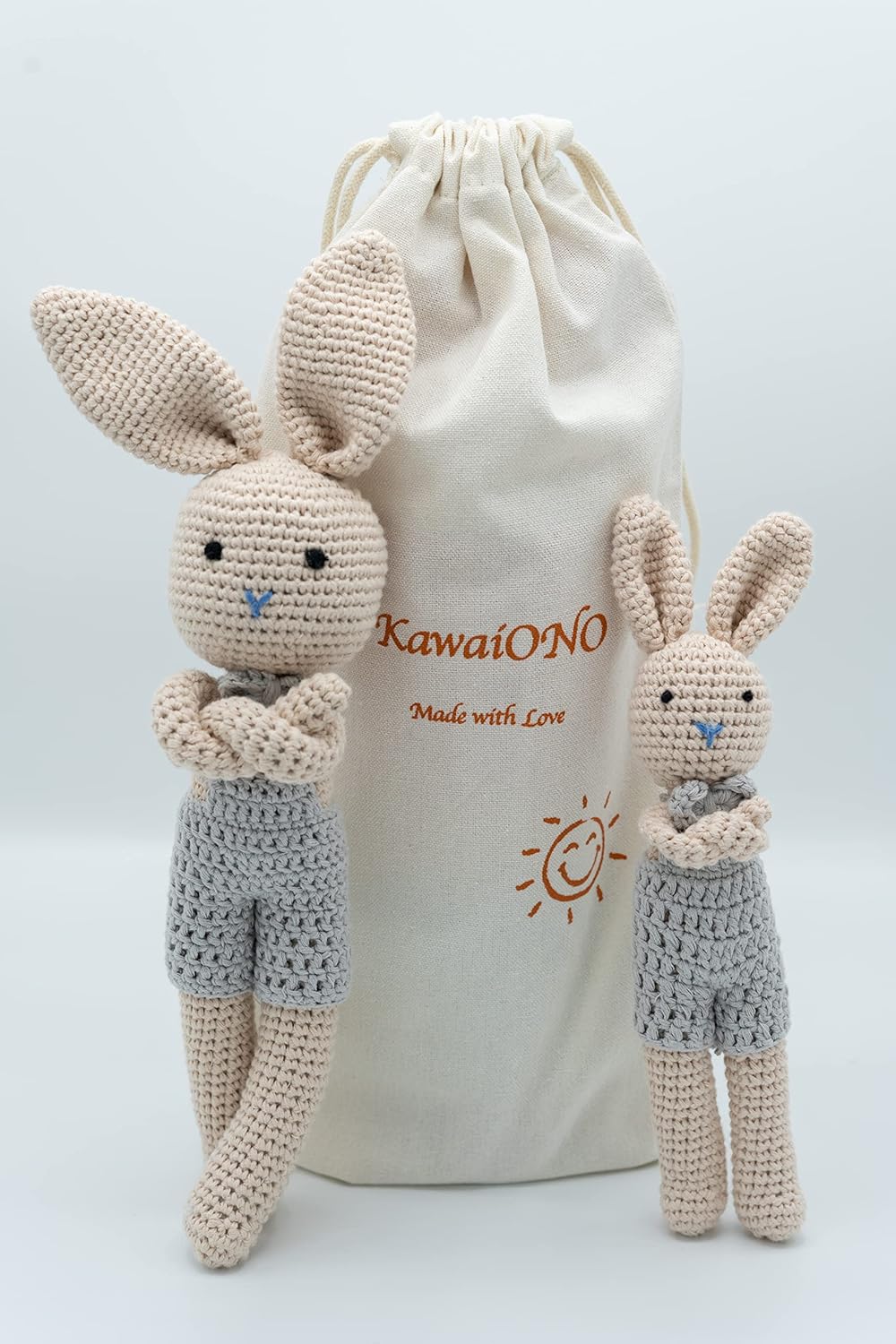 KawaiOnO Bunny Family Handmade Plushie Doll