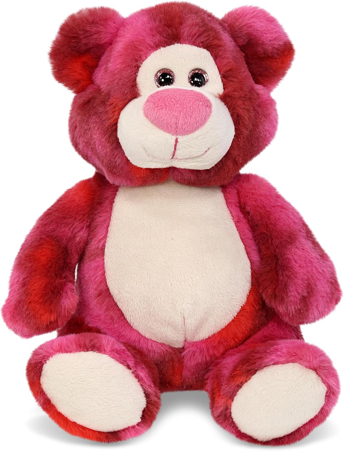 DolliBu Pink Tie-Dye Bear 9 Inches Super Soft Stuffed Animal