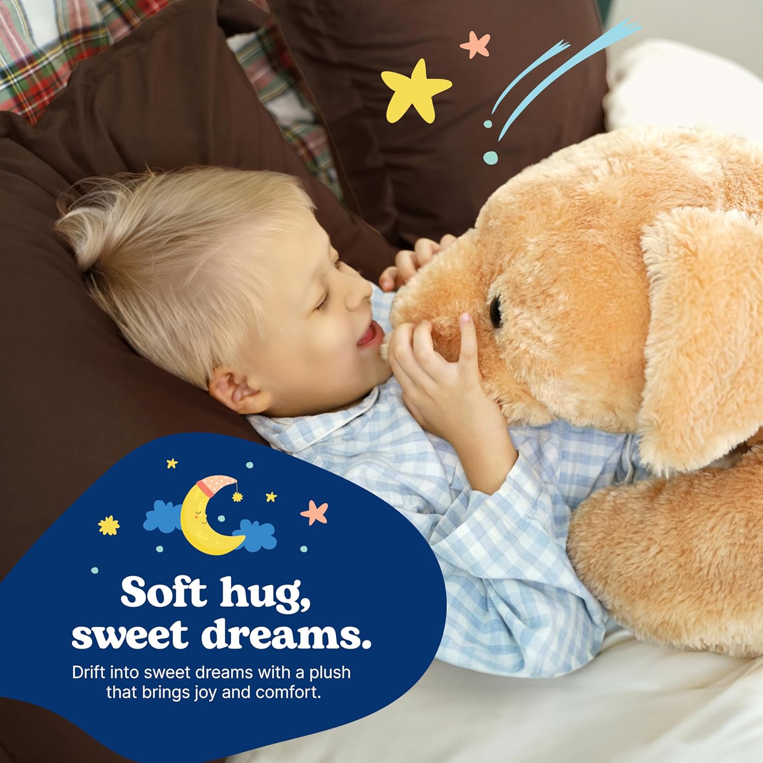 Extra Large Stuffed Teddy Bear - Giant Fluffy Hugging Toy for Kids