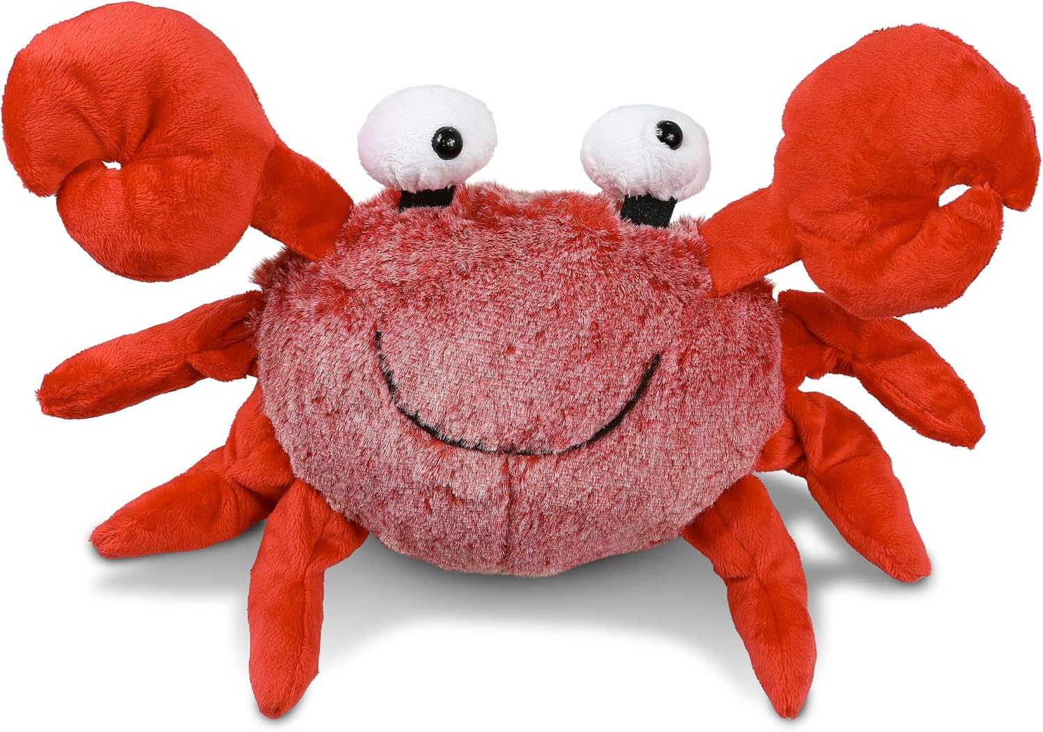 DolliBu Red Crab Plush Toy - 12 Inches Soft Stuffed Animal