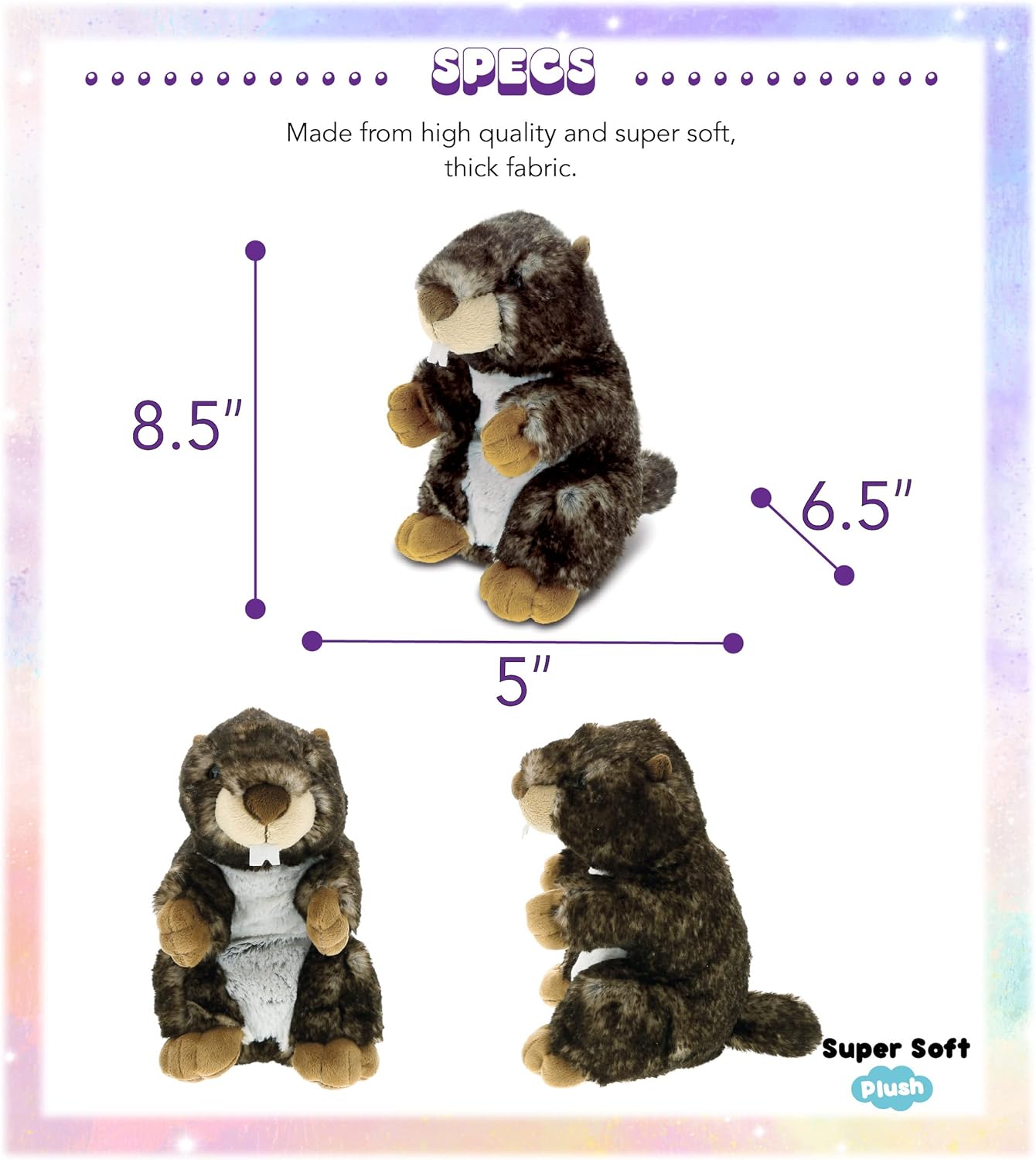 DolliBu Wild Marmot Plush Toy - 85 Inches