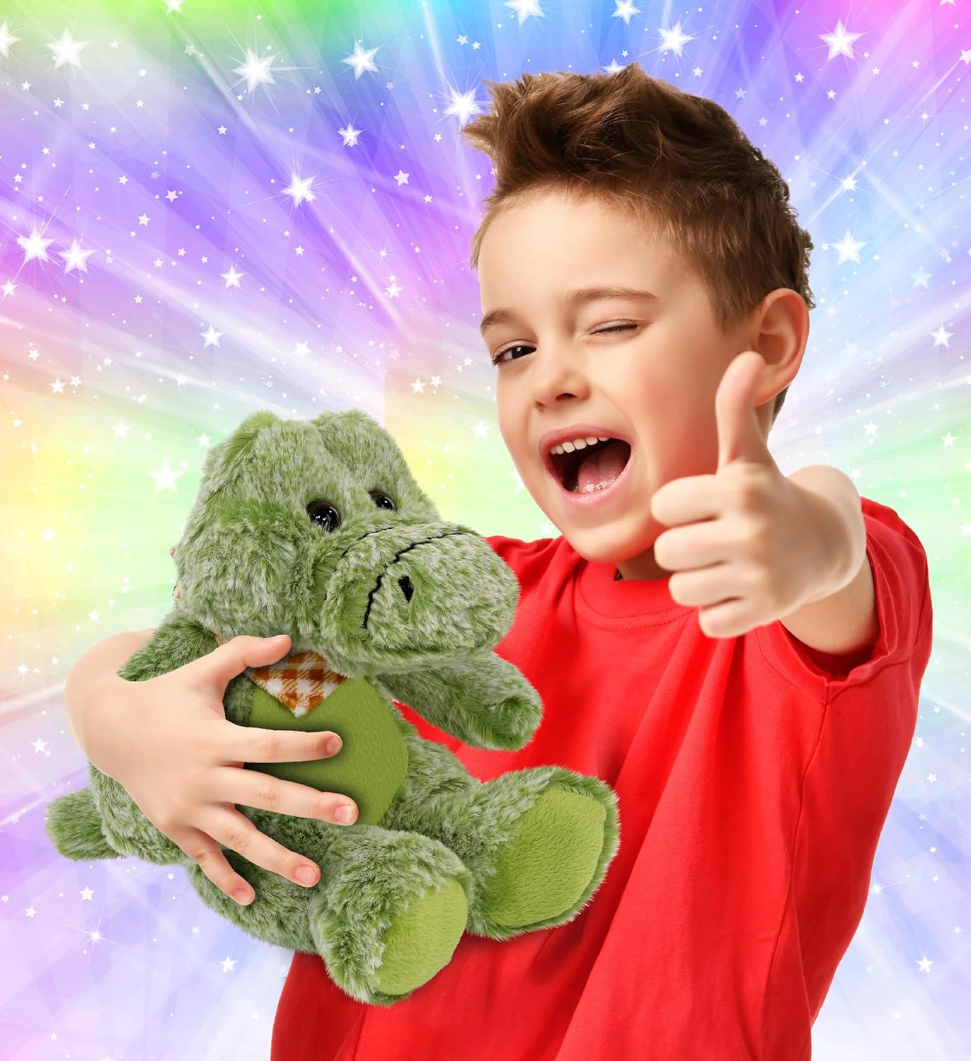 Puzzled DolliBu Plush Alligator - 8 Inch Soft Huggable Stuffed Animal