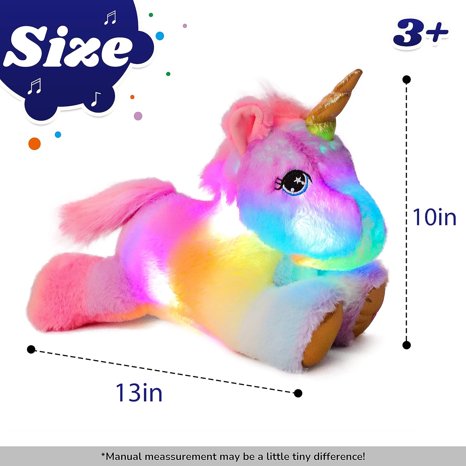 Cuteoy Musical Plush Unicorn Nightlight Toy