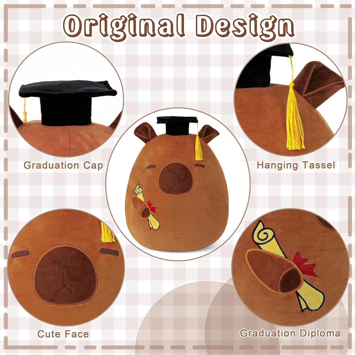 Capybara Graduation Plush Stuffed Animal 18