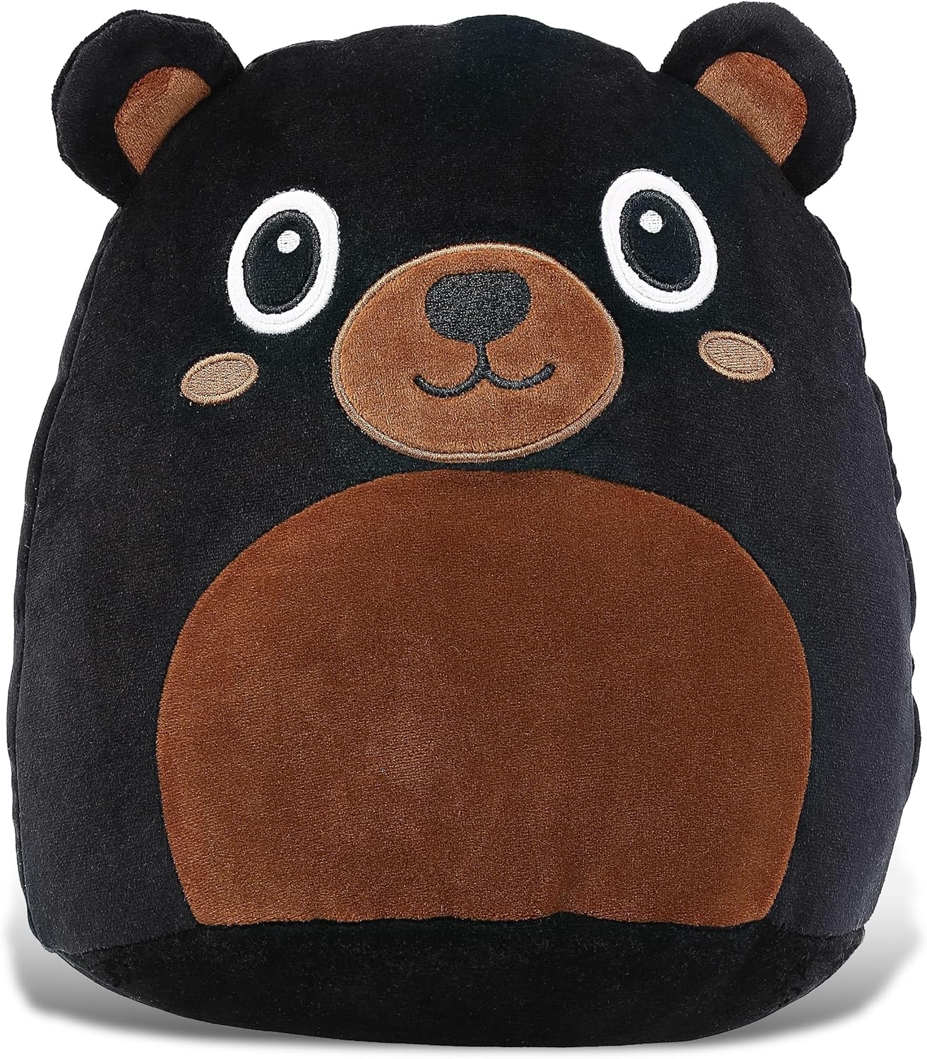 DolliBu Snug-Mooshies Black Bear Plush Toy - 10 Inch