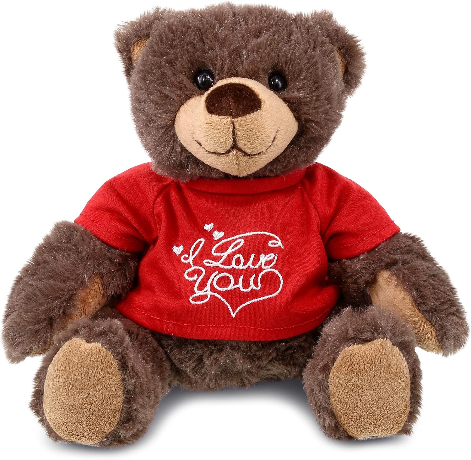 DolliBu I Love You Brown Bear Plush - 10 Inches 1