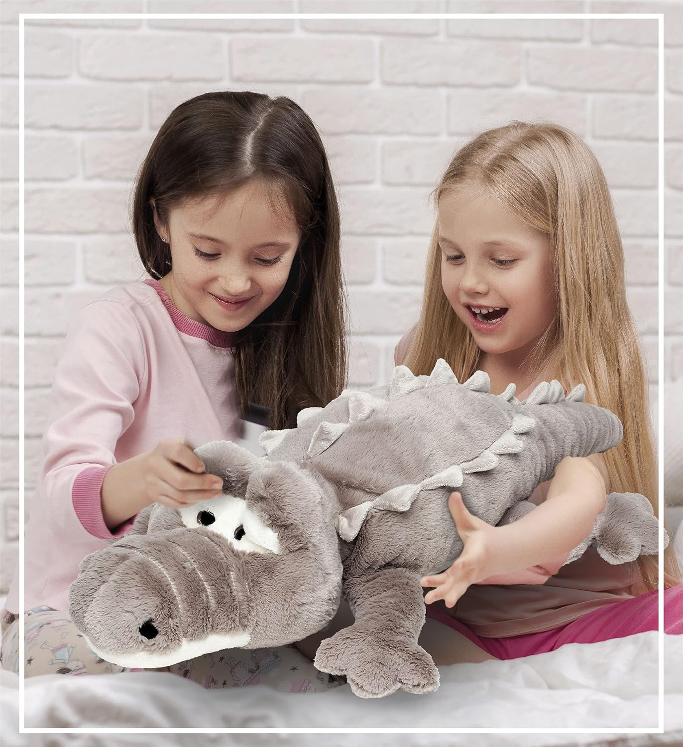 DolliBu Jumbo Alligator Plush Pillow 33 Inch