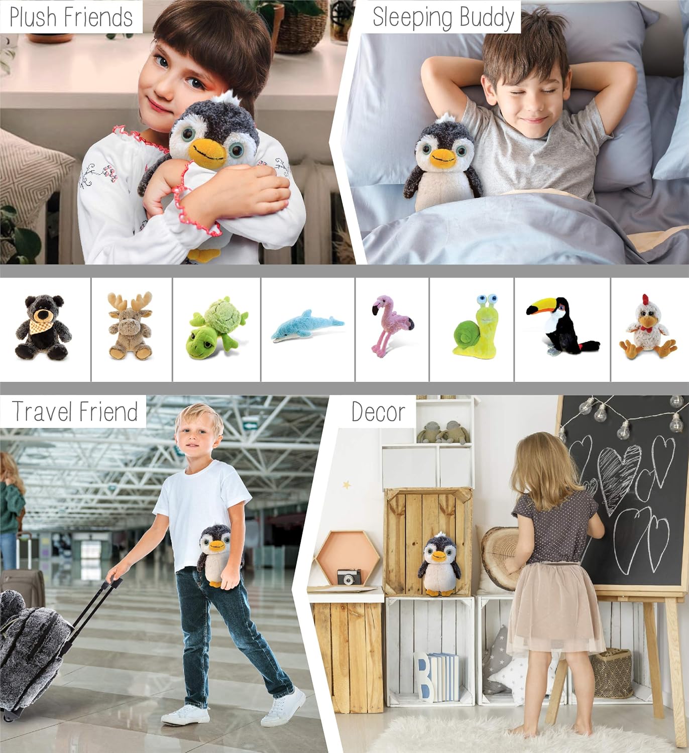 Puzzled DolliBu 9 Inch Penguin Plush Toy