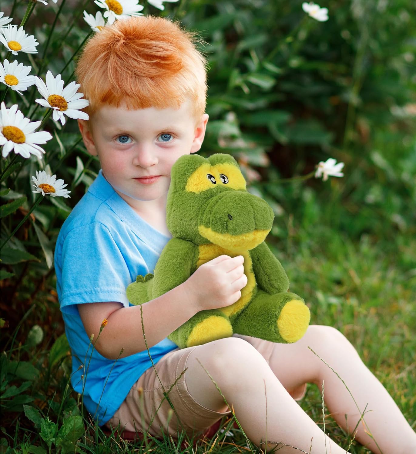 DolliBu Alligator Plush Toy 9 Inches Eco-Friendly Stuffed Animal