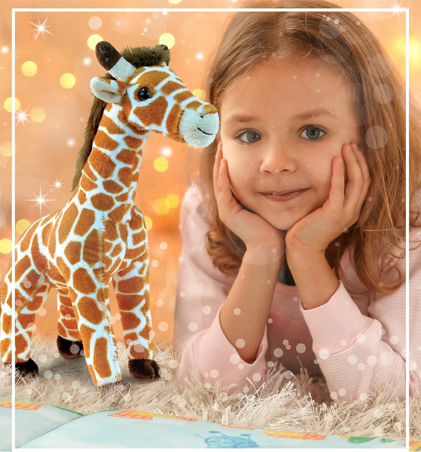 DolliBu Plush Giraffe Toy - Soft Huggable 125 Inch