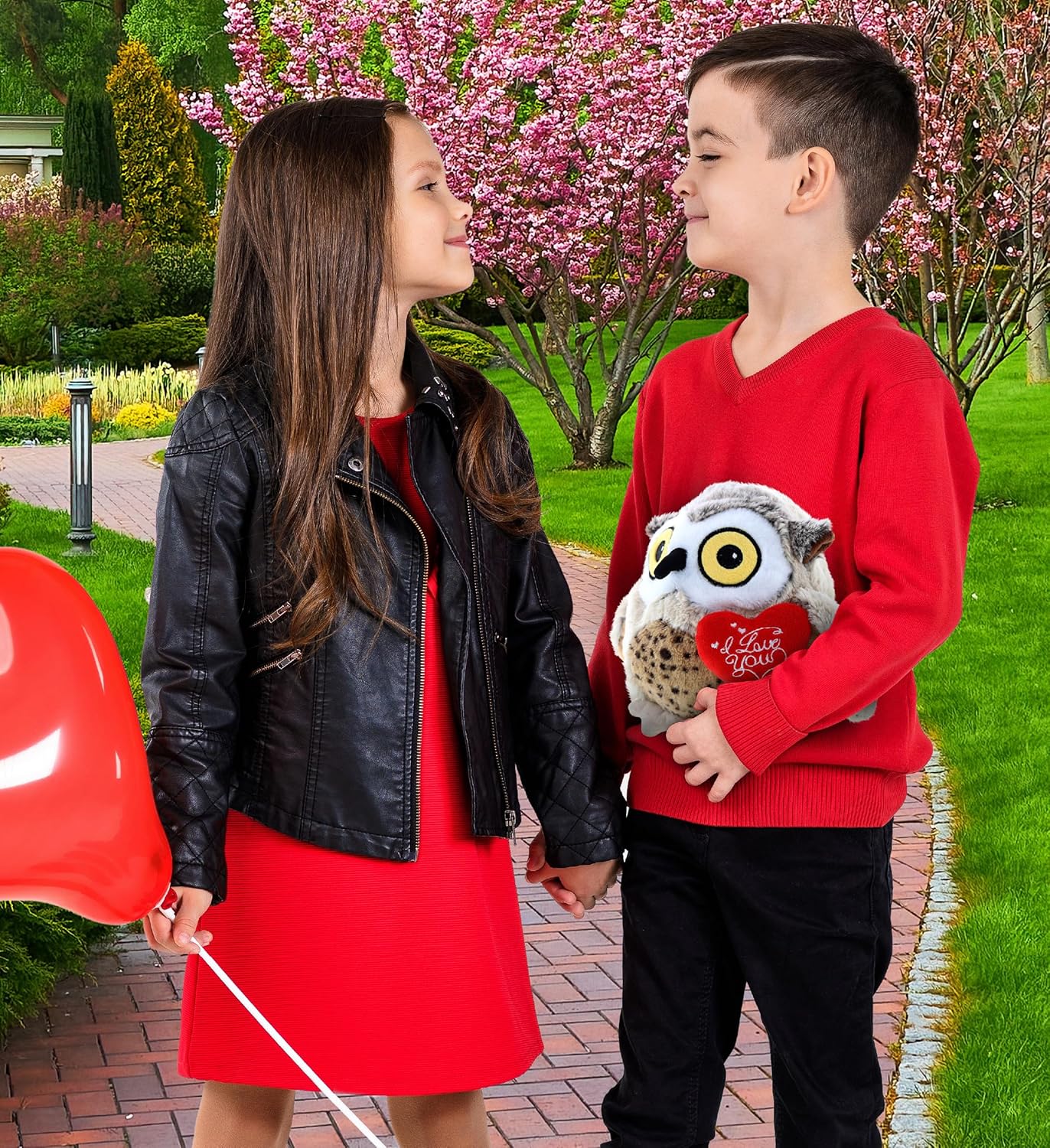 DolliBu I Love You Valentine Owl Plush - 6 Inches