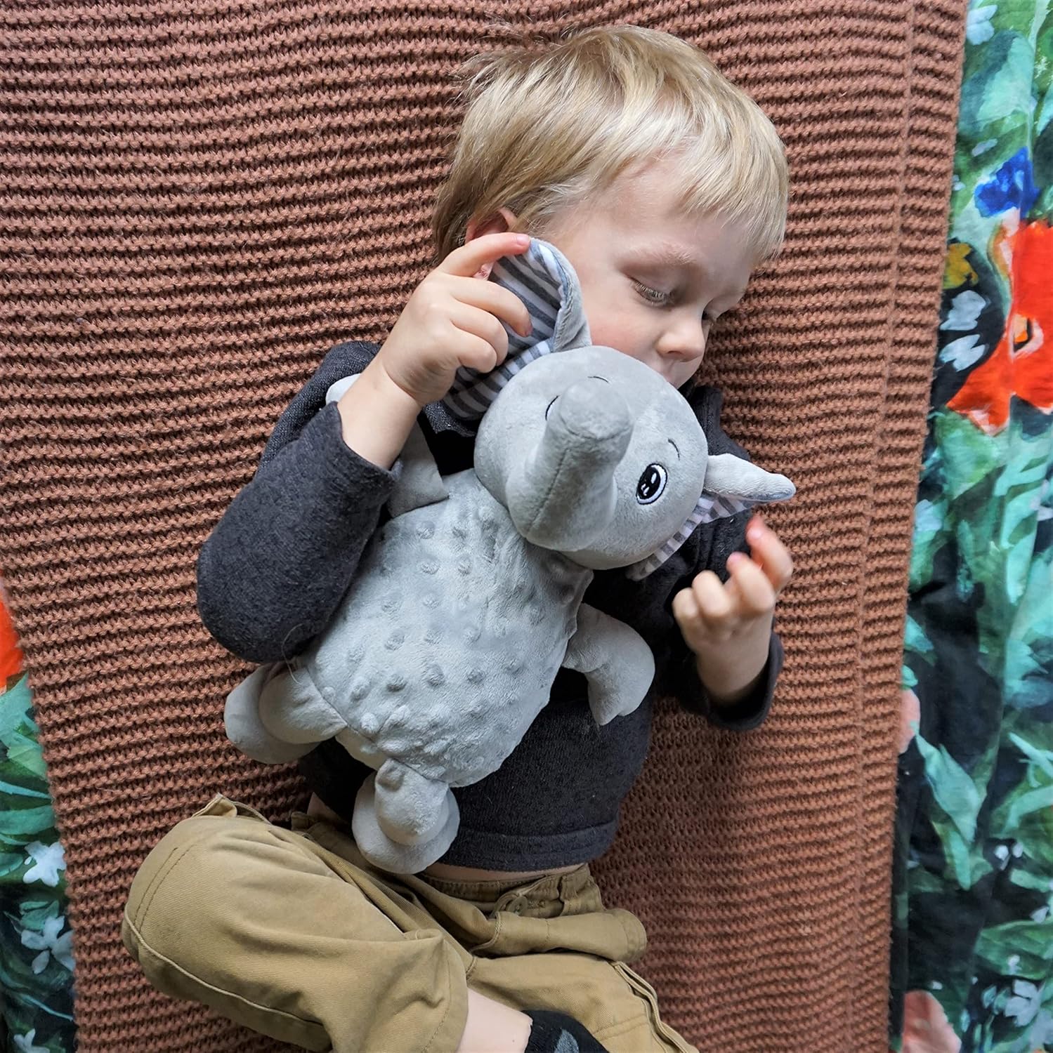 SENSORY4U Weighted Elephant Plush - 25 Lb Stress Relief Toy
