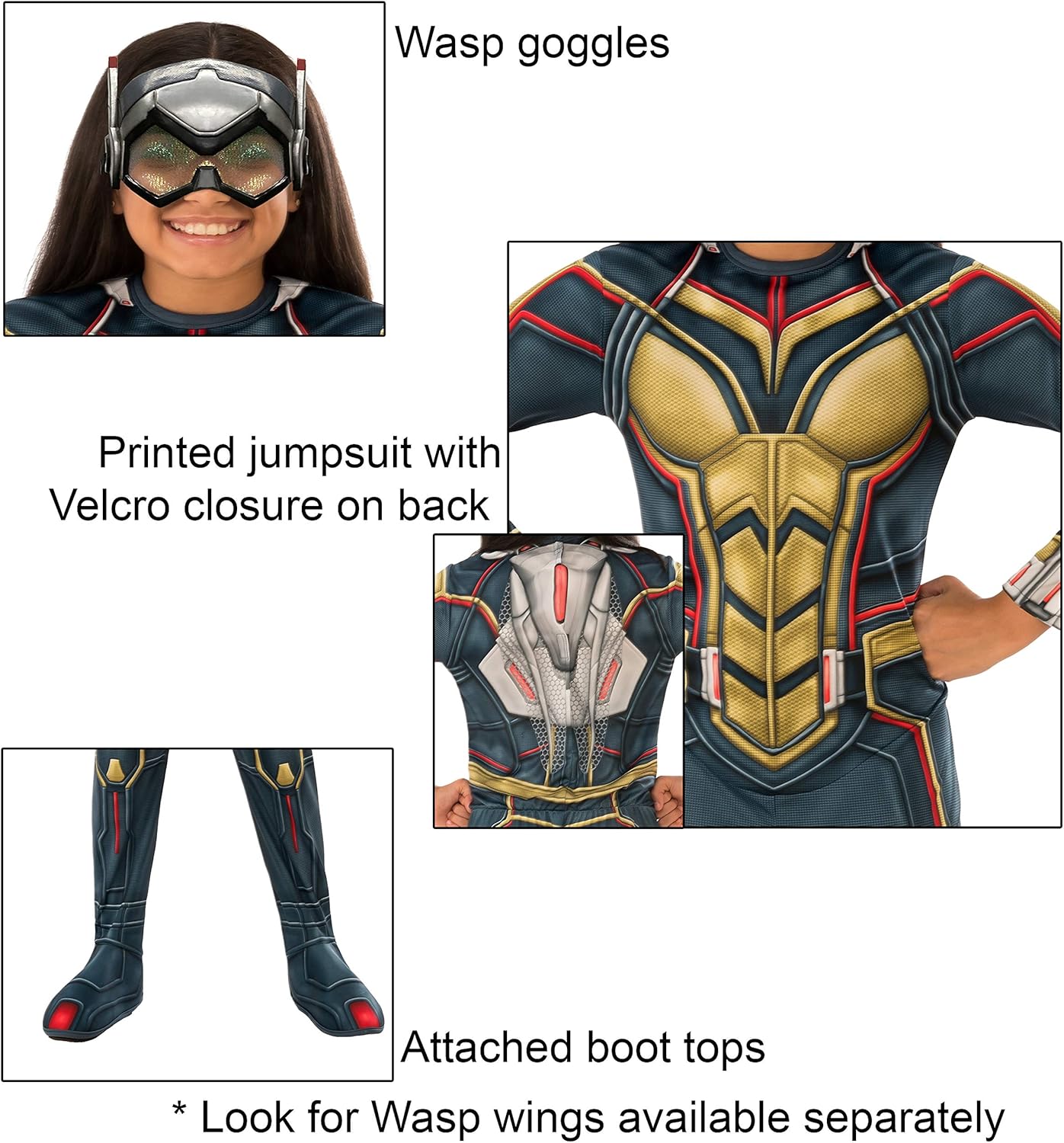 Rubies Marvel Avengers Endgame Wasp Costume Mask