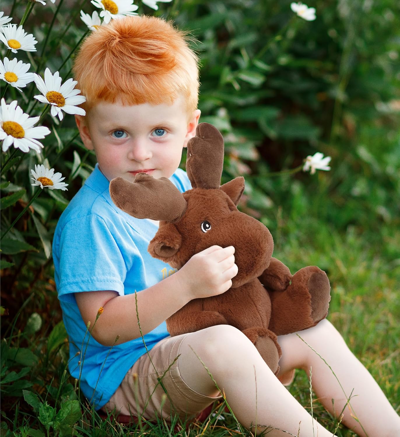 DolliBu Moose Plush Toy 9 Inches Eco-Friendly Cuddle