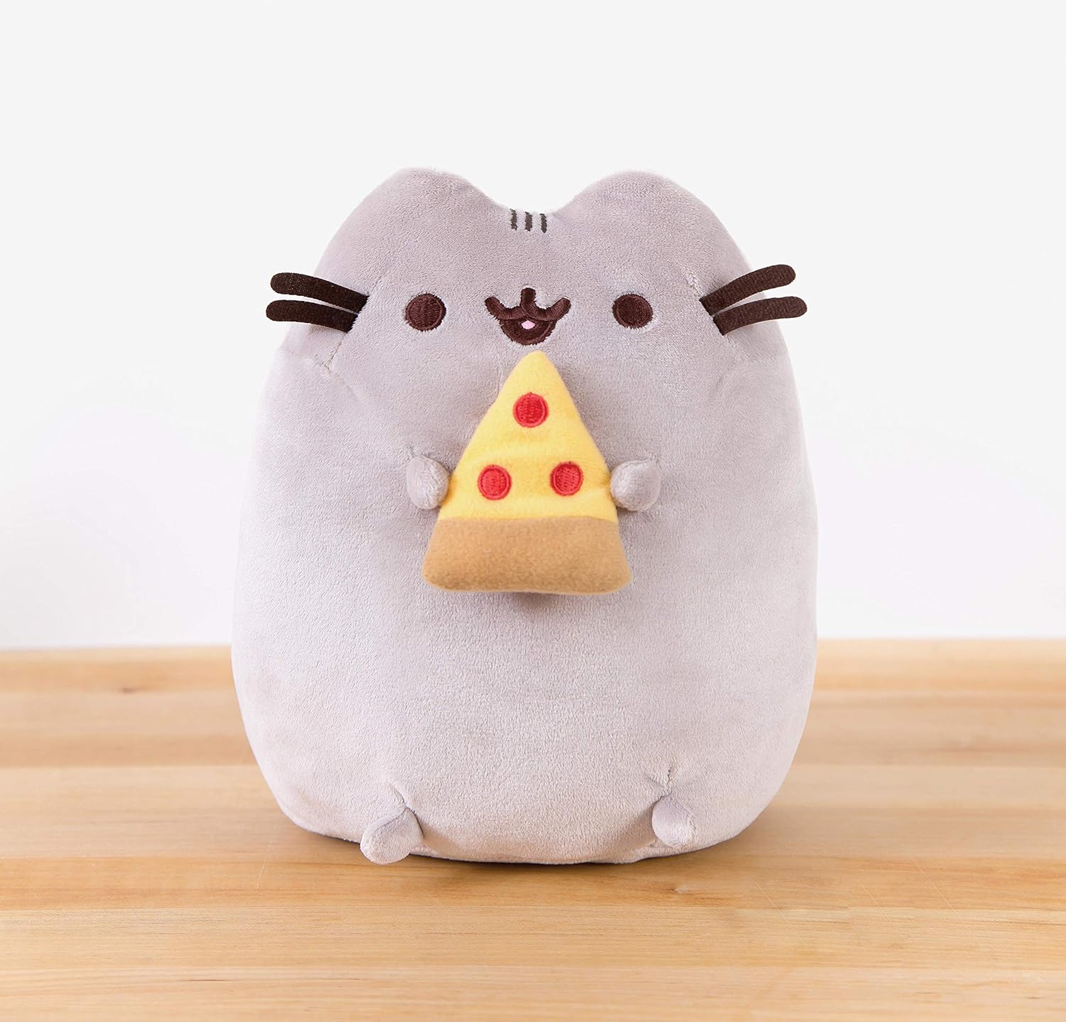 GUND Pusheen Snackable Pizza Plush 95 Inches Gray